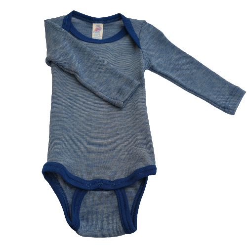 Wolle Seide Langarm Body